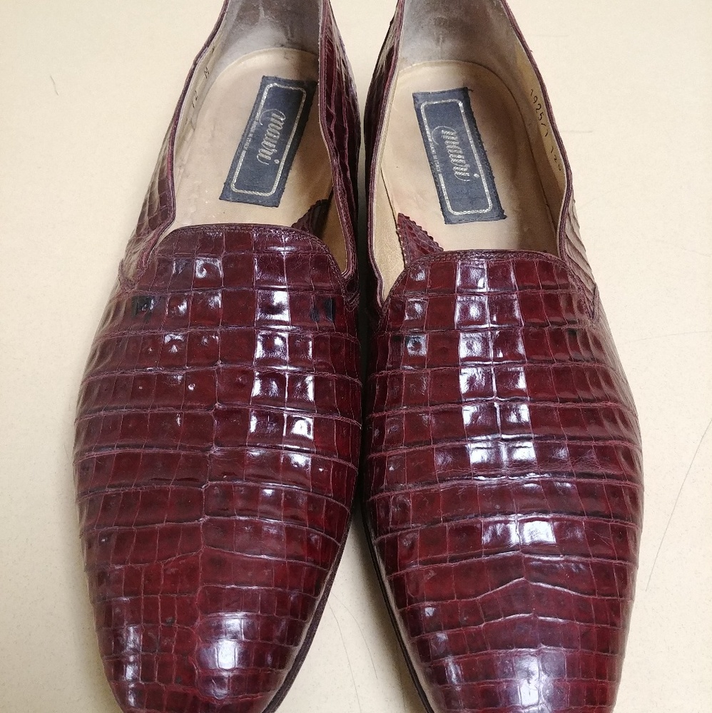 Mauri Baby Caiman Alligator Loafers Sz12M